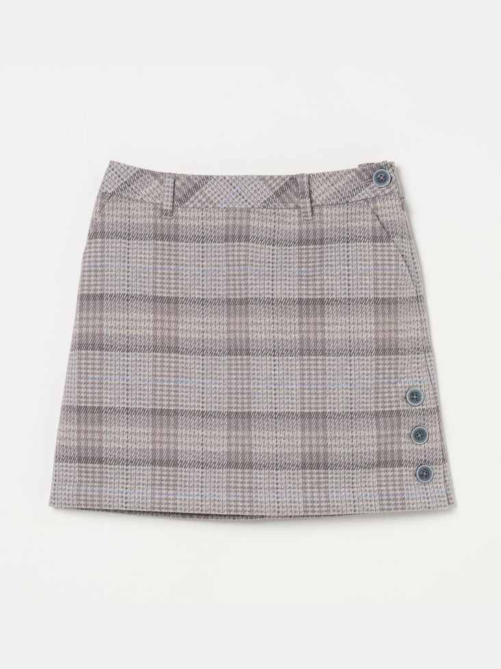 Heal Creek（ヒールクリーク）起毛チェック ミニスカート
