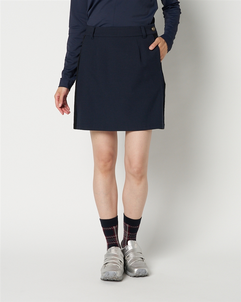 ガンクラブチェック柄スカート NAVY