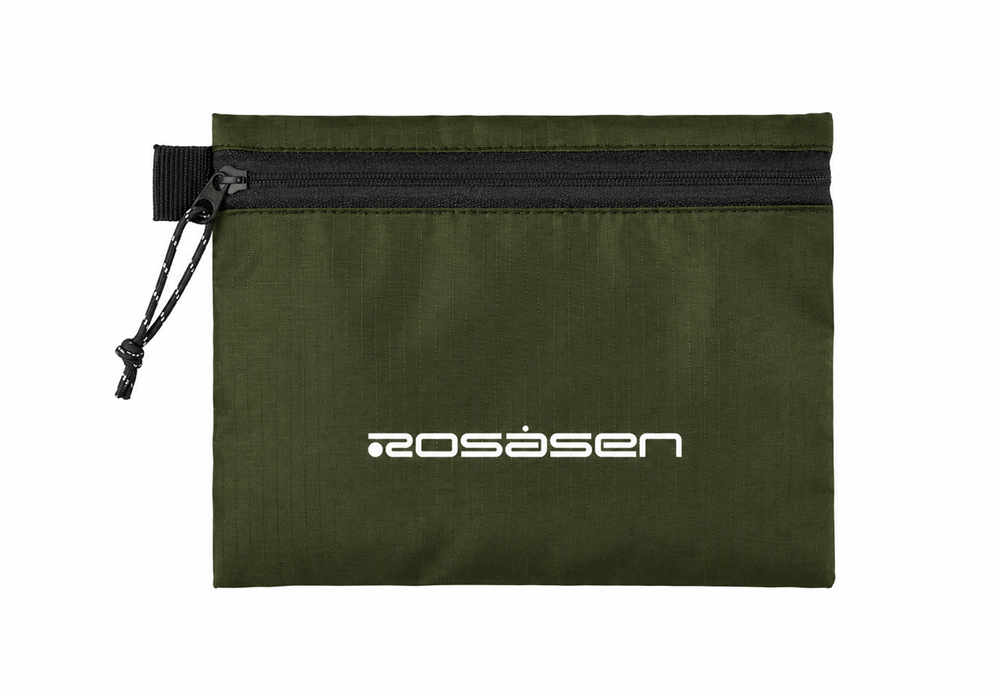 Rosasen カラーポーチ カーキ