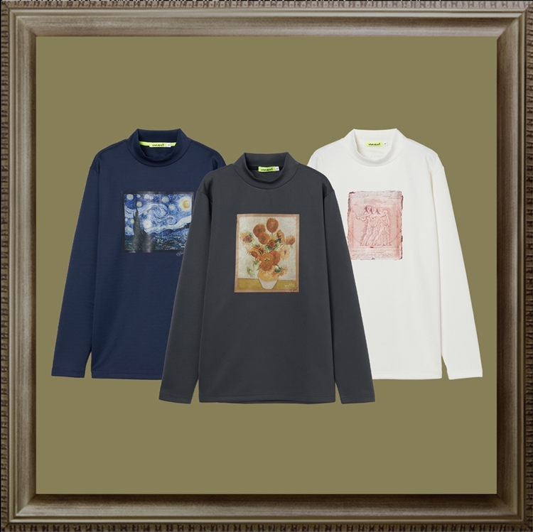 VIVA HEART ビバハート 011-24911 VIVA ”ART” 長袖 モックネック プルオーバー