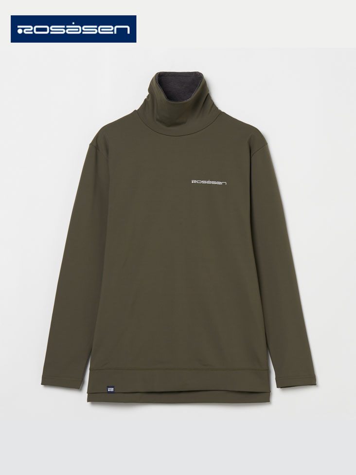 Rosasen（ロサーセン）ストレッチ 防風 ハイネックプルオーバー