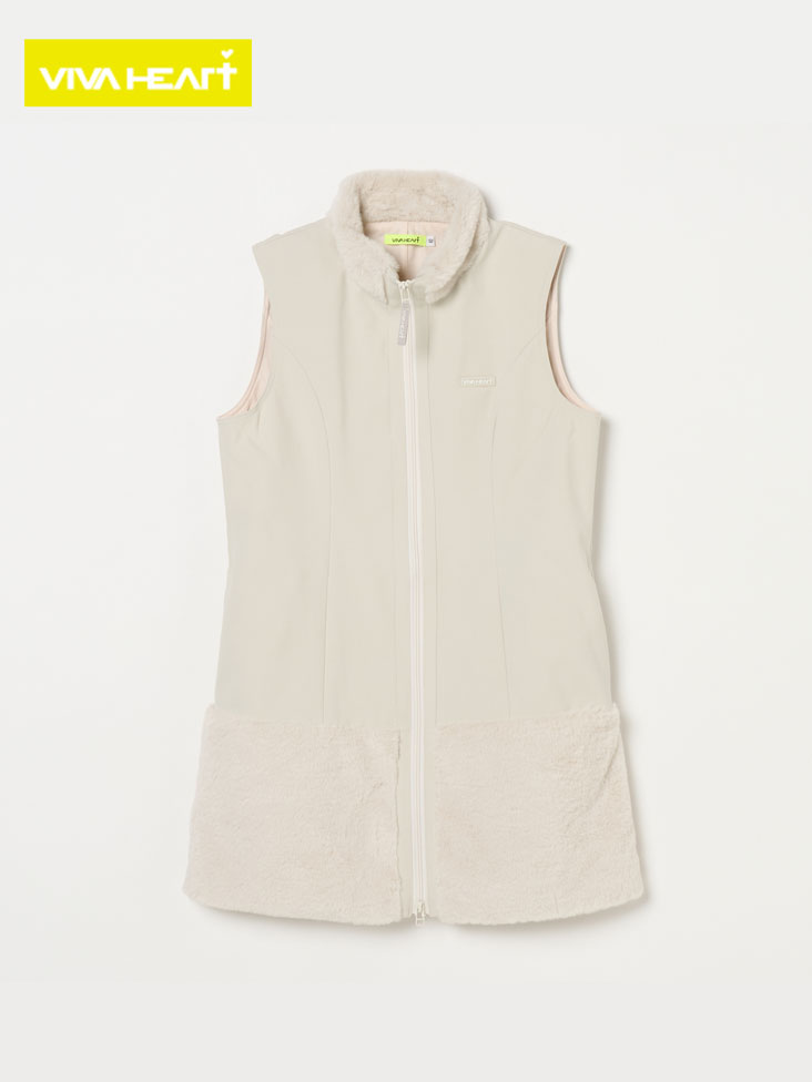 VIVA HEART（ビバハート）ファーロングジレワンピース