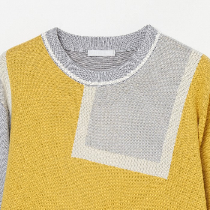 グレー×イエロー