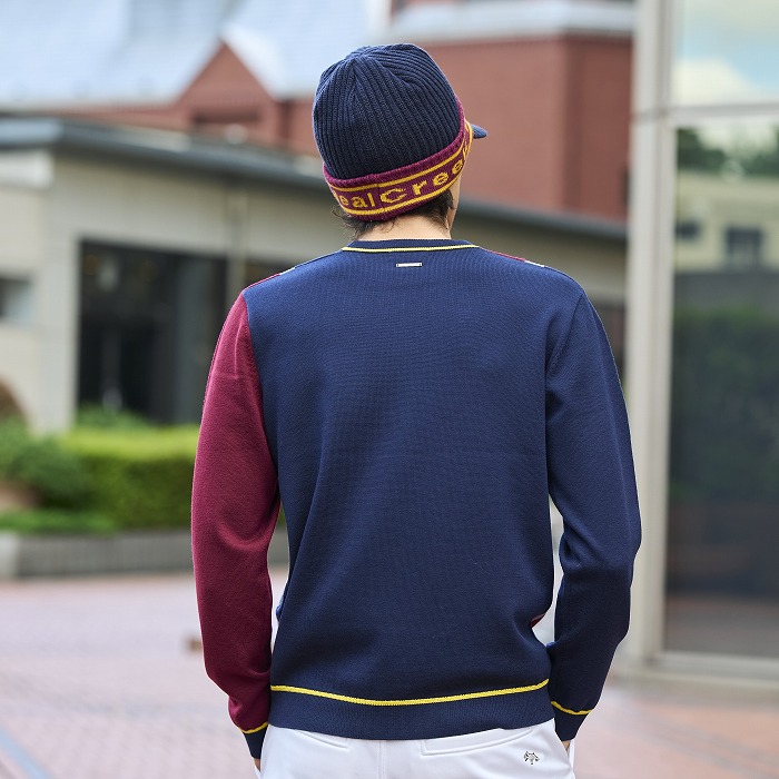 ネイビー×レッド