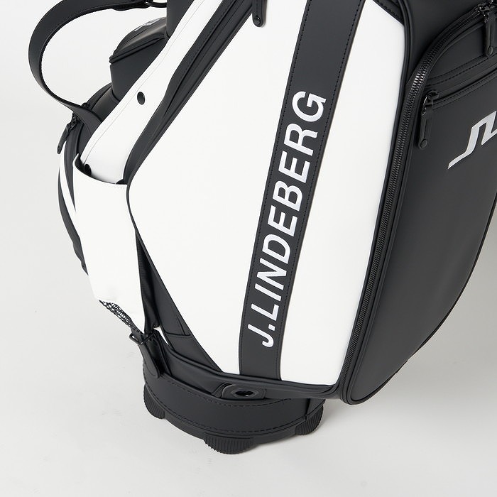 ジェイリンドバーグJLINDEBERG コラボ キャディバッグ 男女兼用 白黒 ジェイリンドバーグJLINDEBERG コラボ キャディバッグ 男女兼用