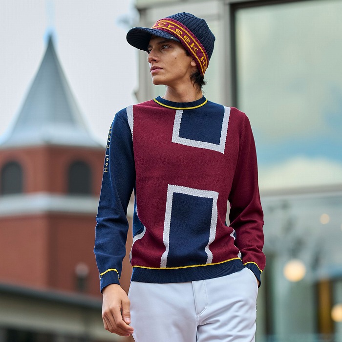 ネイビー×レッド