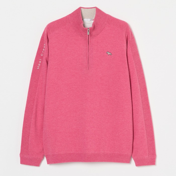 Heal Creek（ヒールクリーク）防風裏地付メリノウール混 ハーフジップセーター