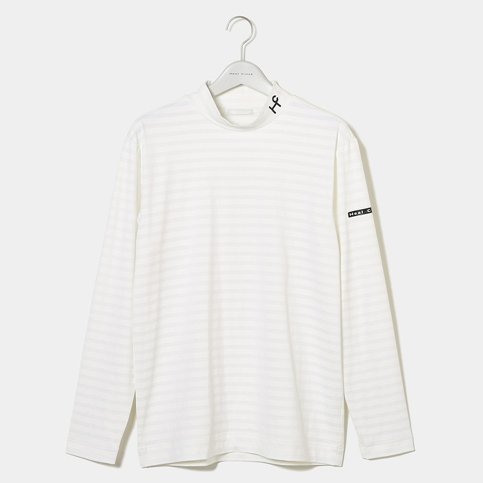 Heal Creek（ヒールクリーク）ロープボーダー 長袖モックネック