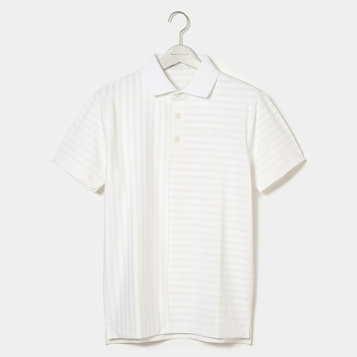 Heal Creek（ヒールクリーク）ロープボーダー 半袖ポロシャツ