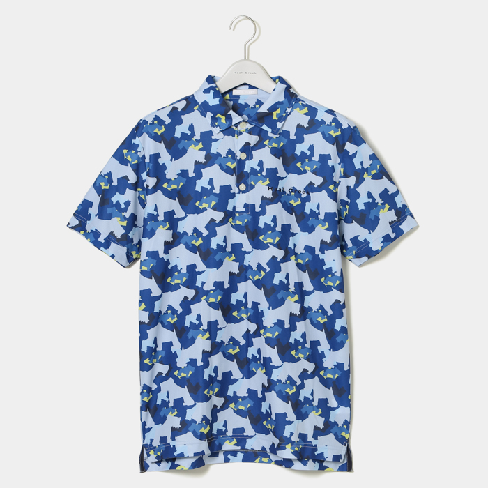 Heal Creek（ヒールクリーク）ヘンリーカモフラプリント半袖シャツ