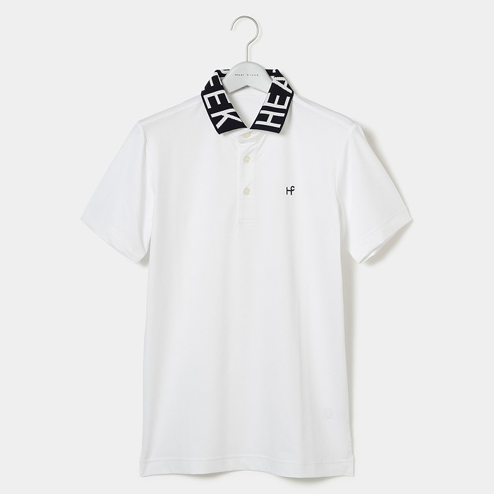 Heal Creek（ヒールクリーク）クールUVベア天竺 BIGロゴ衿半袖ポロシャツ