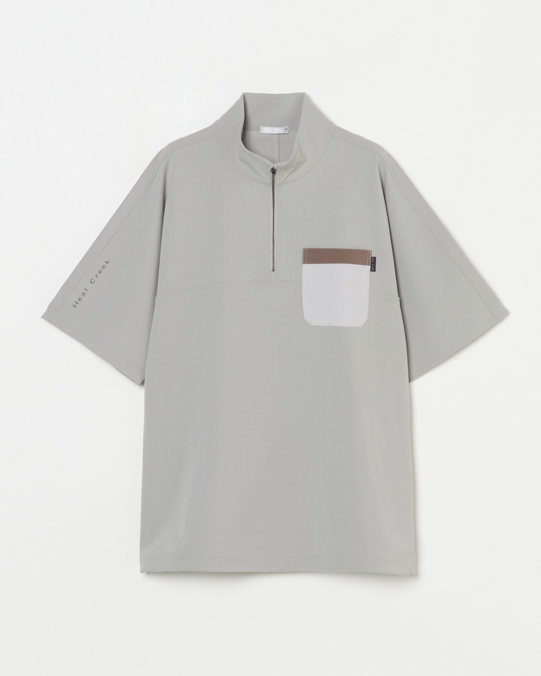 Heal Creek（ヒールクリーク）スーパーストレッチコンフォートジップ半袖シャツ