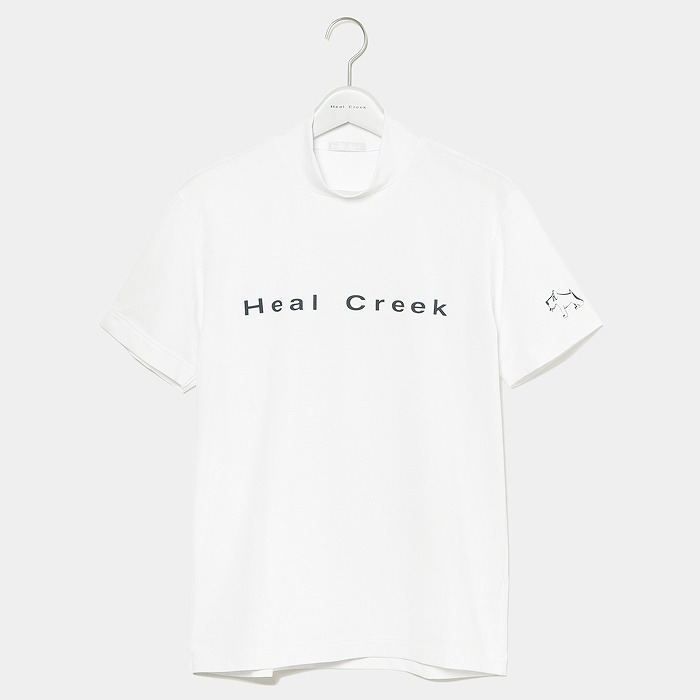 Heal Creek（ヒールクリーク）ECOBLUEベア天半袖モックネックシャツ