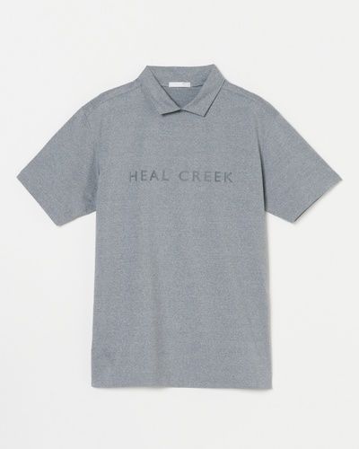 Heal Creek（ヒールクリーク） ココティーベア天竺 ハイネックスリットカラーシャツ