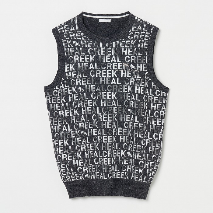 Heal Creek（ヒールクリーク）ロゴジャガードニットベスト