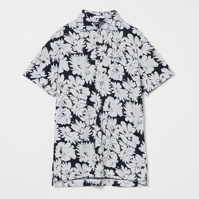 Heal Creek（ヒールクリーク）強撚スムースフラワープリント半袖シャツ
