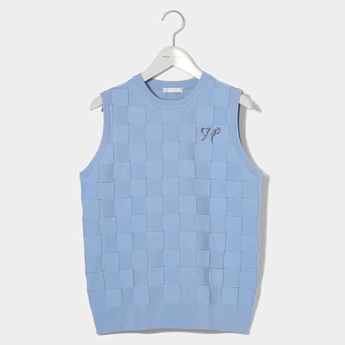 Heal Creek（ヒールクリーク）チェッカー柄　ニットベスト