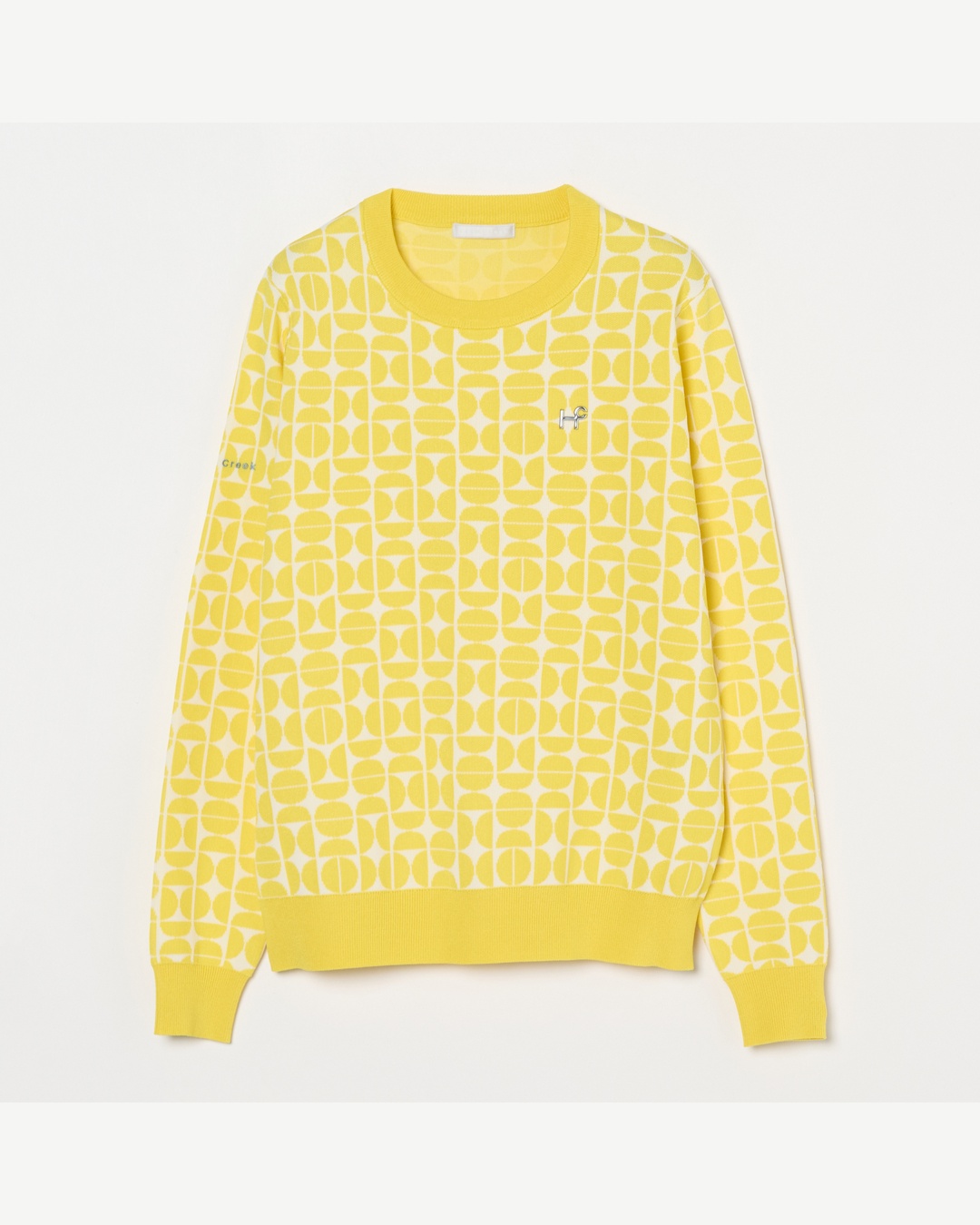 Heal Creek（ヒールクリーク）セミサークル柄ダブルジャカードニット