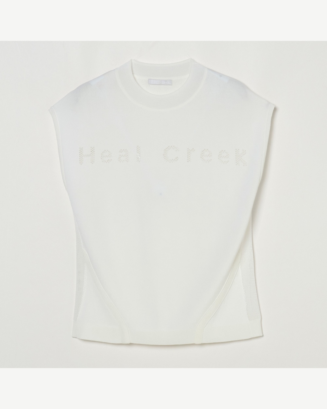 Heal Creek（ヒールクリーク）レーシーヘンリーネックニットベスト