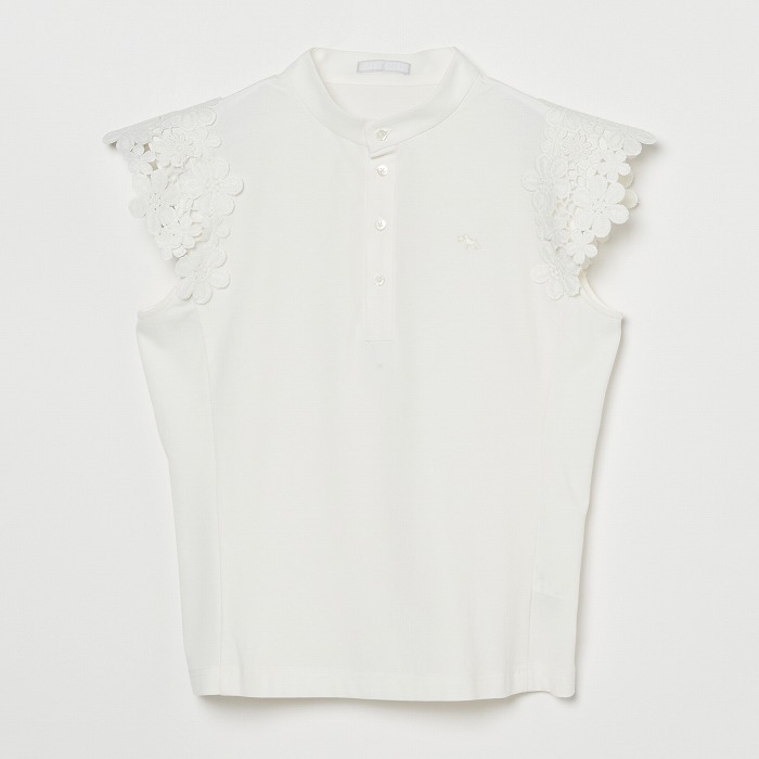 Heal Creek（ヒールクリーク）フラワーレーススリーブシャツ