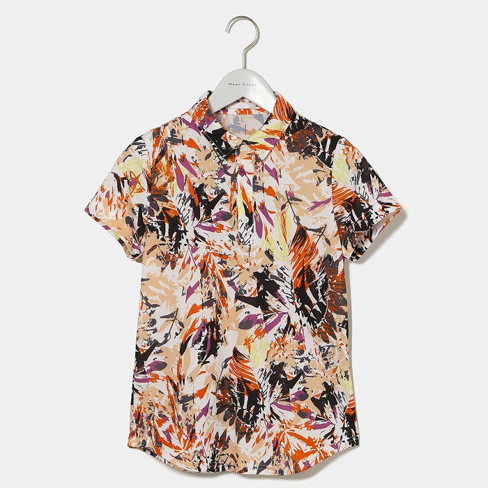 Heal Creek（ヒールクリーク）レディース 強撚スムーストロピカルPT半袖シャツ