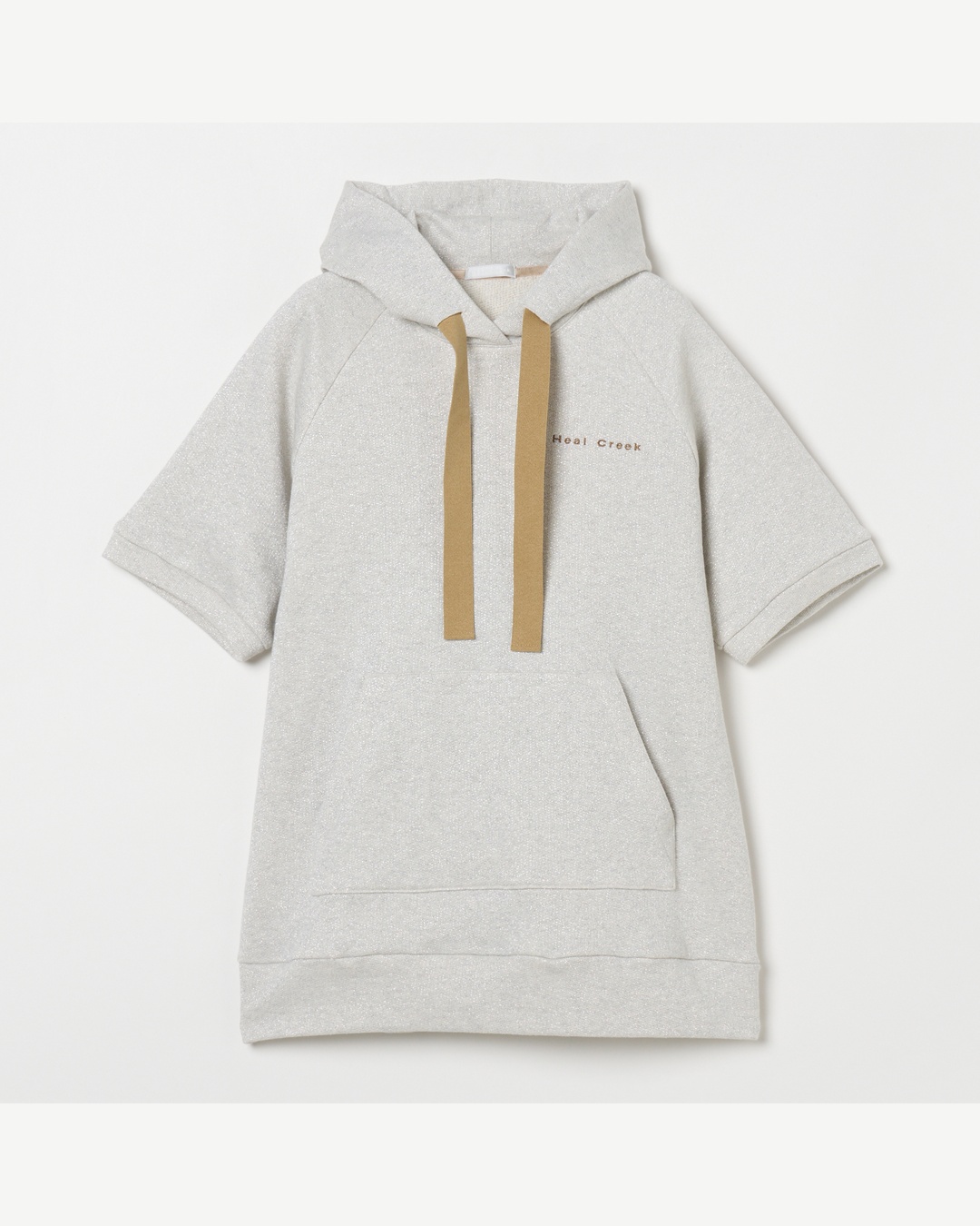 Heal Creek（ヒールクリーク）グリスター裏毛半袖フーディー