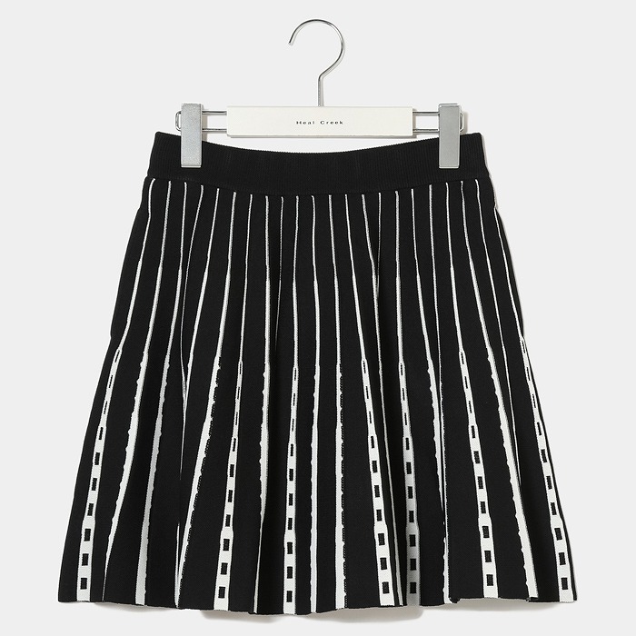 Heal Creek（ヒールクリーク）14G R/Ny ニットプリーツ スカート