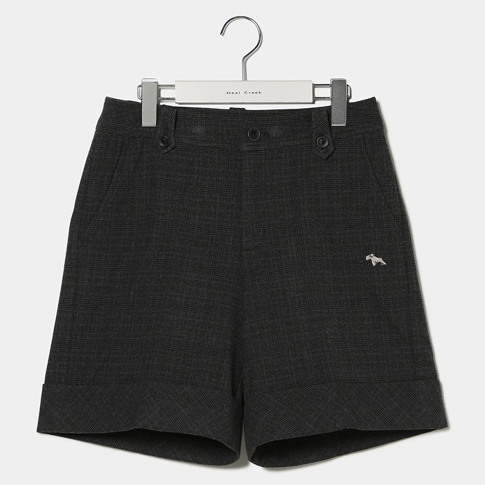 Heal Creek（ヒールクリーク）ストレッチツイードグレンチェックショートパンツ