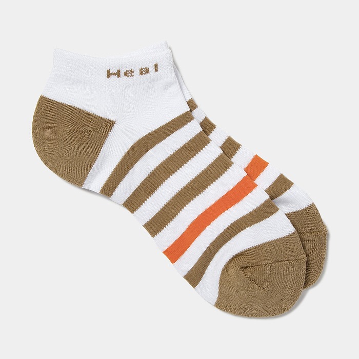 Heal Creek（ヒールクリーク）ボーダー柄スニーカーソックス