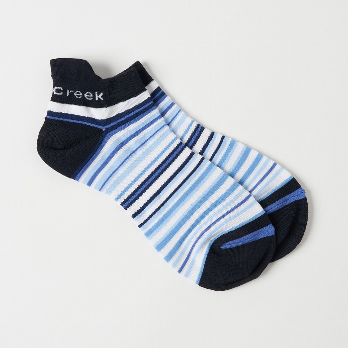 Heal Creek（ヒールクリーク）マルチカラーボーダースニーカーソックス