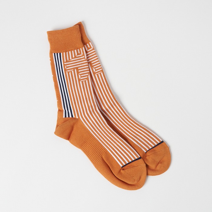 Heal Creek（ヒールクリーク）ストライプクルーソックス