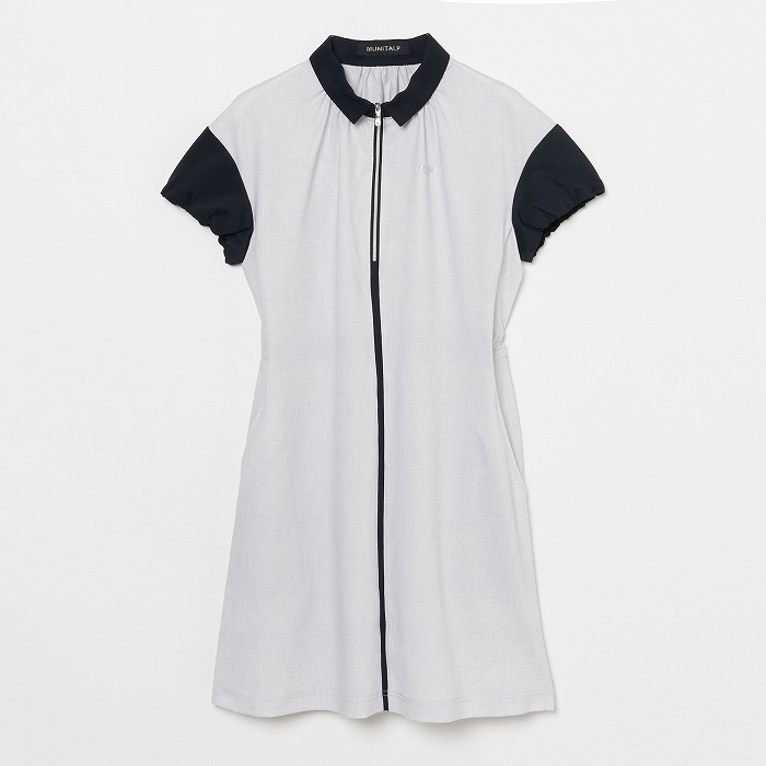 MUNITALP（ムニタルプ）  Hi-Twistスムースフラワープリント半袖ワンピース