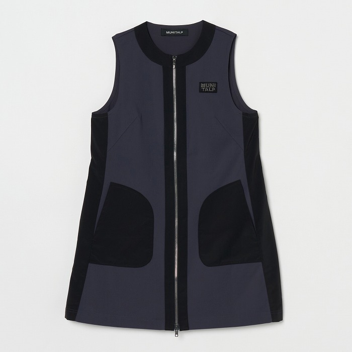 MUNITALP（ムニタルプ）Trubeauteドットメッシュ ジャンパースカート