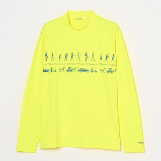 VIVA HEART（ビバハート）ダーウィン＆ホース プリントモックネック