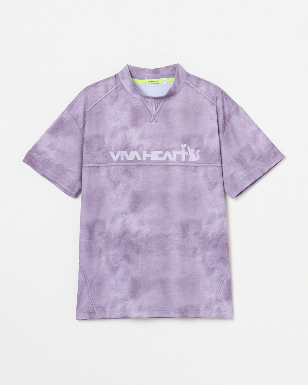 VIVA HEART（ビバハート）ピグメント染め半袖モックネックTシャツ