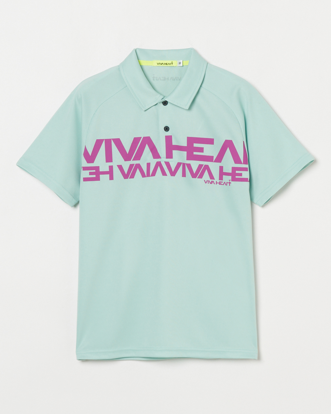 VIVA HEART（ビバハート）グラフィックデザイン半袖ポロシャツ