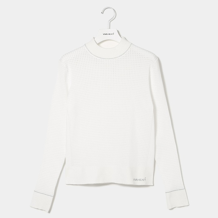 VIVA HEART（ビバハート）アイレットワッフル編みニット