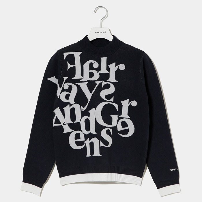 VIVA HEART（ビバハート）タイポグラフィジャカードニット