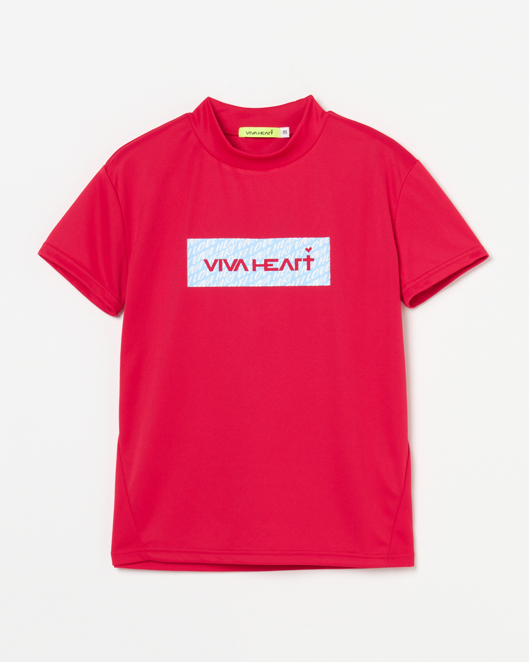 VIVA HEART（ビバハート）ボックスグラフィックモックネック半袖Tシャツ
