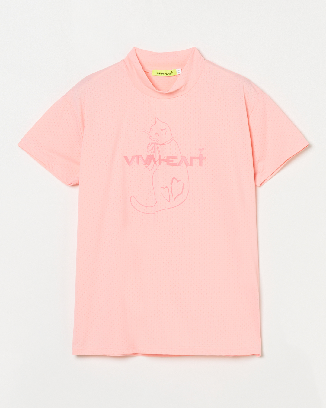 VIVA HEART（ビバハート）ミアグラフィック 半袖 モックプルオーバー