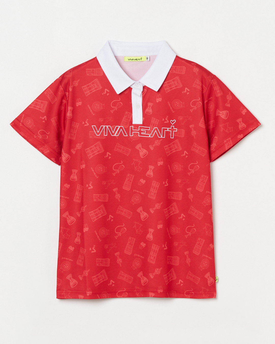 VIVA HEART（ビバハート）キャットスタンティノープル半袖ポロシャツ