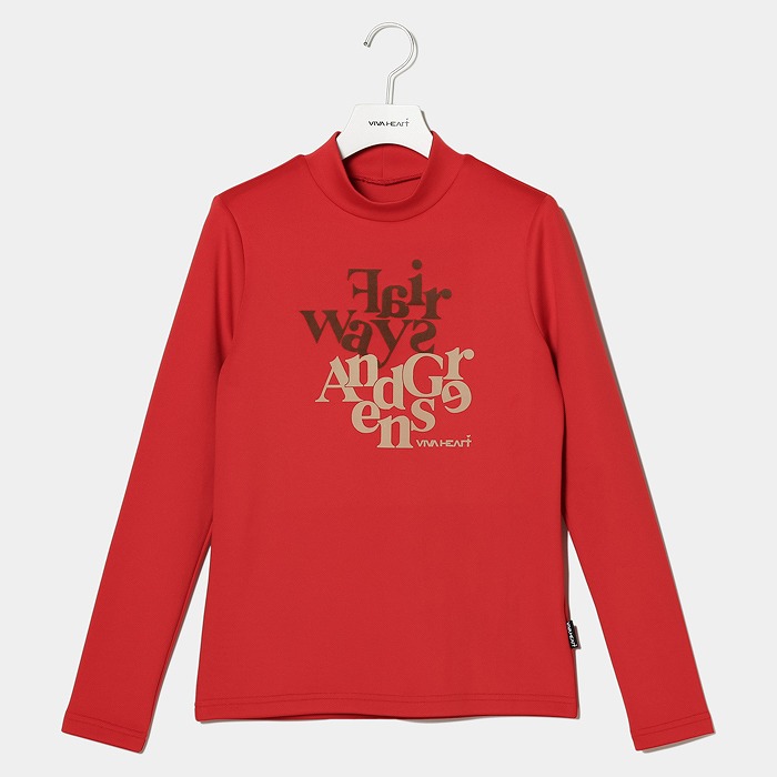 VIVA HEART（ビバハート）ストレッチダンボール長袖モックネック