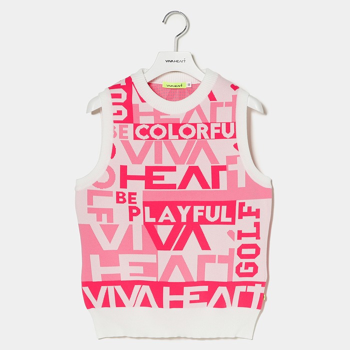 VIVAHEART（ビバハート）撥水ロゴJQニットベスト