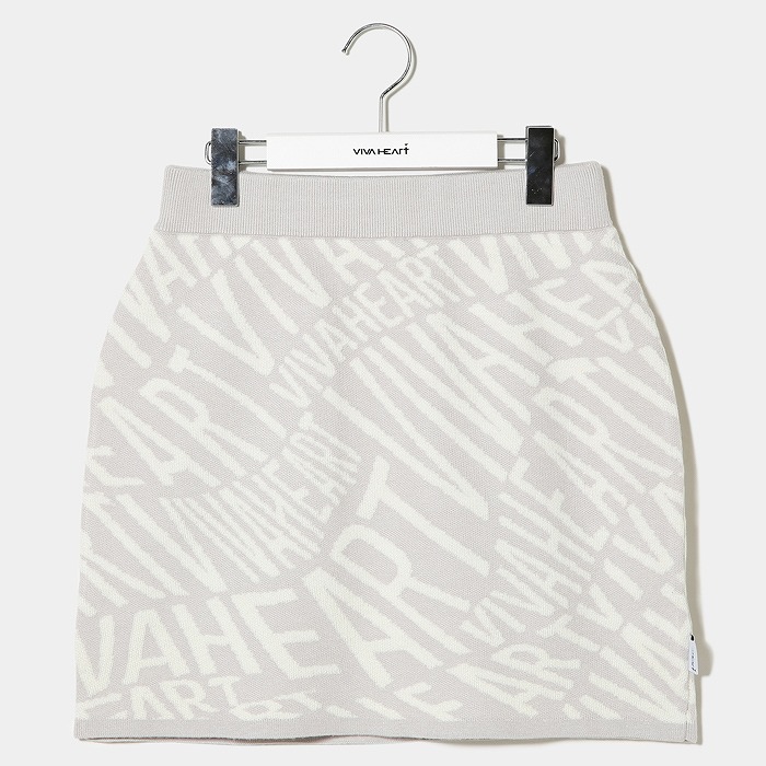 VIVA HEART（ビバハート）ロゴジャカードニットスカート