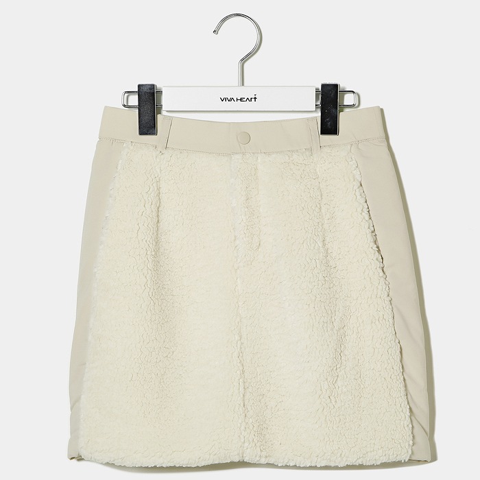 VIVA HEART（ビバハート）ソフトシープボア ストレッチスカート