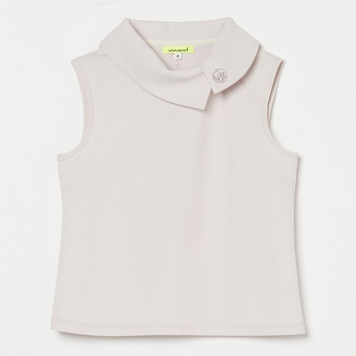 VIVA HEART（ビバハート）ワッフルロールカラーノースリーブ