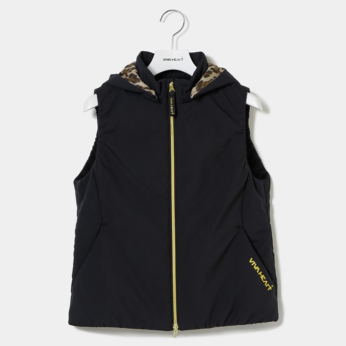 VIVA HEART（ビバハート）中綿裏起毛プリントベスト
