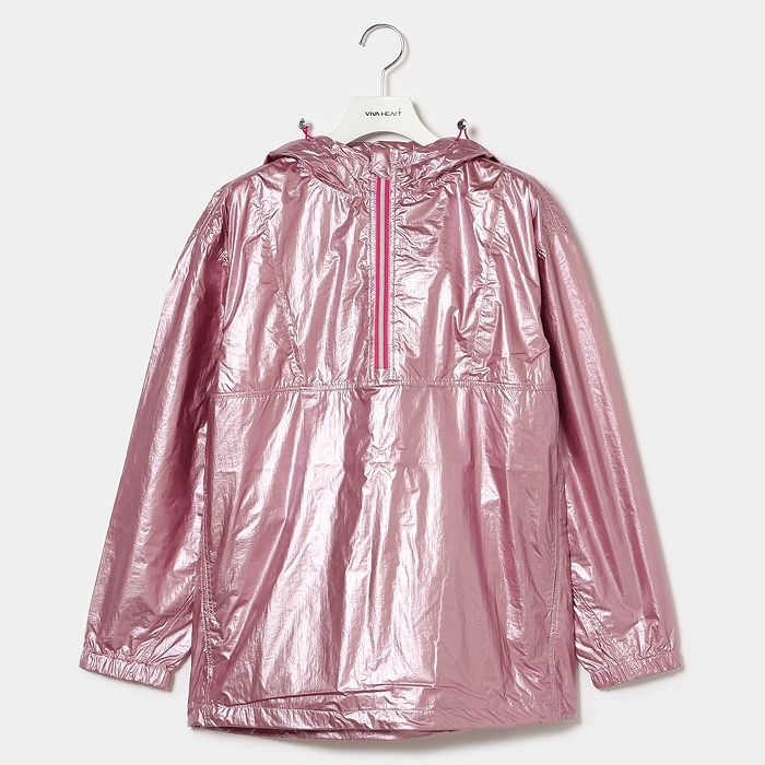 VIVA HEART（ビバハート）撥水メタリックハーフジップブルゾン