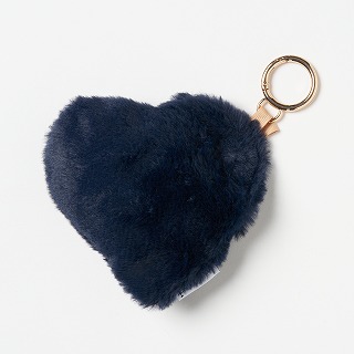 VIVA HEART（ビバハート）ハート型ファーボールポーチ