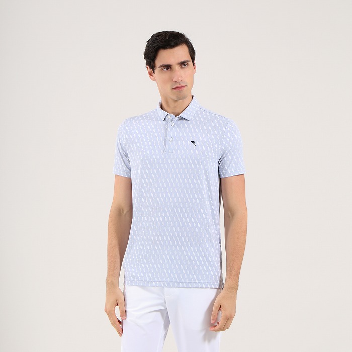 CHERVO（シェルボ）プリント半袖ポロシャツ